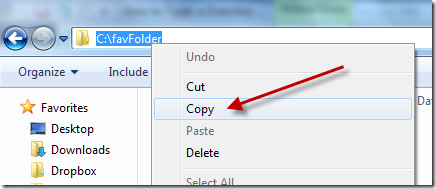 Where is favorites folder in windows 7